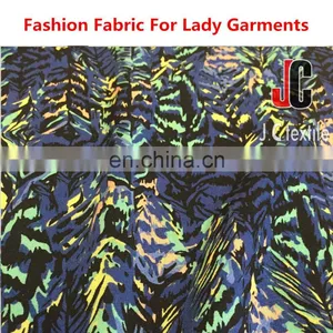 Cloth Material Fabric New Fashion Design 100% Rayon Plant Printed Plain Fabric thumbnail-2