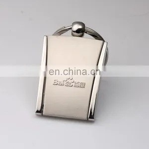 Metal Custom Logo Photo Frame Keychain thumbnail-1