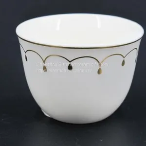 Top Grade 80 cc Ceramics Arabic Coffee Cawa Cup From Chaozhou China for Sale thumbnail-1