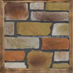Artificial Ledge Stone,artificial Panel, Ceramic Legde Stone , Flagstone, Background Wall Covering Panel Wall Cladding thumbnail-2