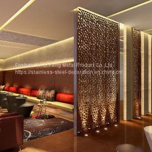 Living Room Partition Screen Design Stainless Steel Partition thumbnail-2