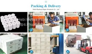 Thermal Cash Register Paper 57*50mm Coreless Atm Paper 58mm Thermal Paper Roll thumbnail-5