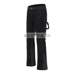 DiZNEW WHOLESALE BIKER LOOSE STRAIGHT SLIM FIT BIKER JEANS MEN thumbnail-3