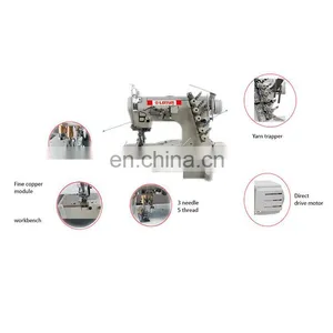 LT 600-01D DIRECT DRIVE HIGH-SPEED CYLINDER-BED INTERLOCK FLATLOCK SEWING MACHINE thumbnail-2