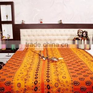 Indian Kantha Quilt Cotton Reversible Flower Prints Bedspread Vintage Kantha Quilt Handstiched Kantha Work Bed Cover thumbnail-1
