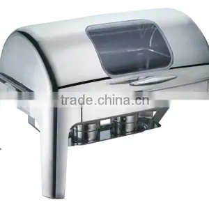 Factory Price Roll Top Stainless Steel Buffet Chafing Dish for Hotel thumbnail-5