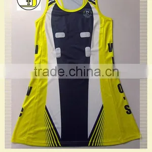 Sports Garmentmade,custom Sublimation Printing Netball Jersey thumbnail-1