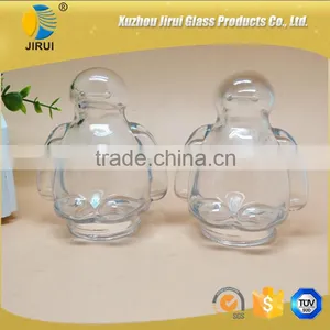 Lovely Shape Glass Candy Jar With High White Material thumbnail-2