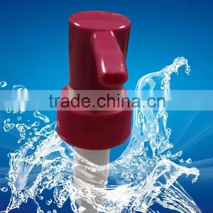 33/410 Long Nozzle Plastic Lotion Pump With Circular Shiny Gold thumbnail-1