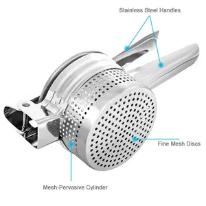 Home Using Gifts Sets Multi-functional Tools 3 Interchangeable Fineness Discs Potato Masher/Ricer thumbnail-4