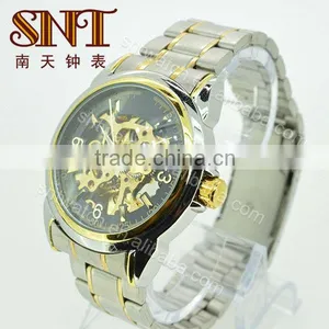SNT-ME028 Fashion & Luxury Stainless Steel Mechanical Watch All Stainless Steel Metal Watch thumbnail-1