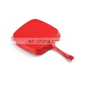 Customized Cast Iron Enamel Steak Skillet Grill Pan thumbnail-5