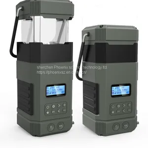 9 in 1 Multifunction Led Solar Lantern Portable Hand Crank Radio With Bluetooth Speaker, Power Bank, SOS, Solar Panel and Retractable Lamping thumbnail-2