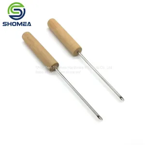 Shomea Customized 304/316 Stainless Steel Gas Charging Needle With Wooden Handle thumbnail-1