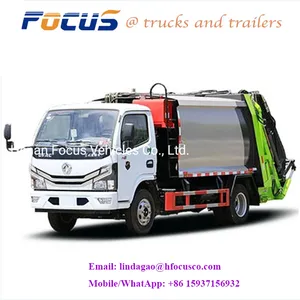 China Factory Direct Foton10-14cbm Garbage Compactor Truck Compressed Garbage Rubbish Trucks thumbnail-3