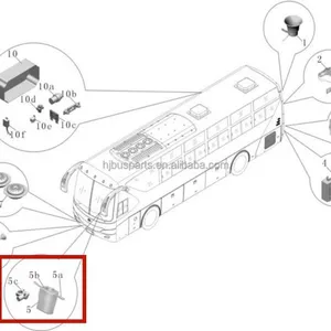 Good Quality ZK6122HL ZK6122HN9 Bus Spare Parts China 3710-00025 Other Bus Parts Ignition Key Switch thumbnail-6