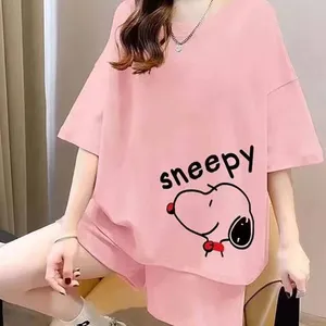 Hot Selling Pajama Set Womens Long Sleeve Sleepwear Pullover Top and Pants Cozy Loungewear Soft Pjs Lounge Set thumbnail-2