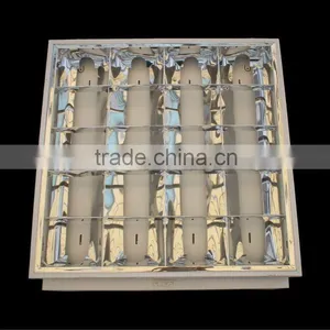 HOT SALE T8 Louver Fitting 4X20W White Base and Border thumbnail-1