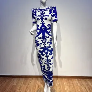 Women's Knitted Dress With Pattern thumbnail-1