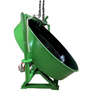 PanQi Organic Fertilizer Disc Granulator With Motor 1.5KW 380V Compost Equipment thumbnail-1