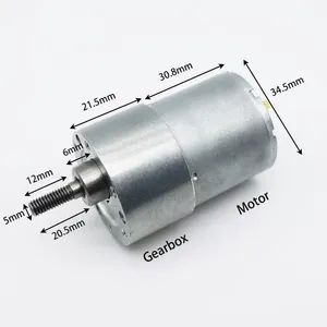 37GB-3530 High Torque DC Motor M5 Screw Shaft Factory Supply thumbnail-1
