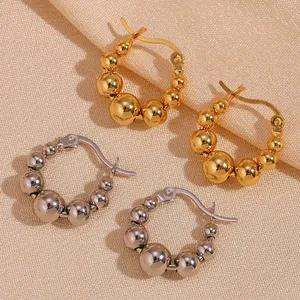 Wholesale Stainless Steel Earrings, Electroplated Matte Finish, 10mm/12mm/15mm Sizes Available thumbnail-4