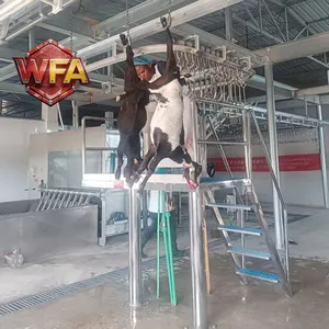 Complete Goat Slaughterhouse Line Equipment USDA Sheep Abattoir Machine Carcass Meat Processing Conveyor Machinery Workshop thumbnail-5