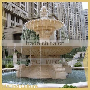 Artificial Landscape Round Stone Waterfall Fountain for Garden thumbnail-1