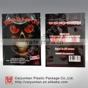 Custom Printing Dead Man Herbal Incense Bag thumbnail-3