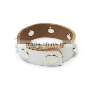 China Leather Factory Custom Production of Leather Wrist Jewelry Genuine Leather Bracelet thumbnail-1
