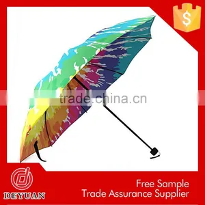 New Design Fashion Manual Polyester Folding Umbrellas thumbnail-6