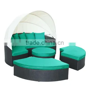 Wholesale Furniture Outdoor Daybed Canopy Round Outdoor Waterproof Daybed thumbnail-5