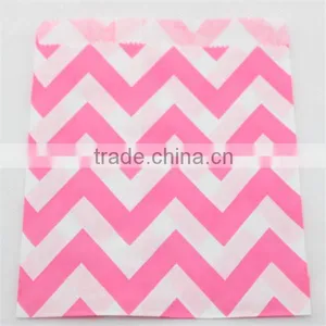 Eco-friendly Purple Chevron Party Favor Bags Candy Bags thumbnail-6