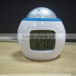 Star Sky Digital Projection Alarm Clock Backlight Music Projector Brand New thumbnail-1