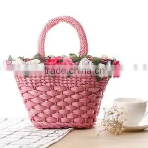 Fashion Girl's Beige Paper Straw Craft Bag thumbnail-4