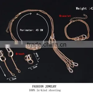 New Design Gold Jewelry Costume Jewelry Set China Fashion Jewelry Set thumbnail-4