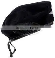 Black Baret Caps And Hats thumbnail-1