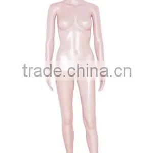 Abstract Egg Head Women Mannequins Slender Skin Color Plastic Manikin for Clothing thumbnail-3