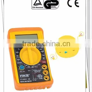 Digital Multimeter Made in China With Instruction Manual and Yellow Protective Jacket thumbnail-1
