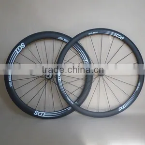 23mm Wide Combo Carbon Wheels 38mm Front and 50mm Rear Clincher Bicycle Wheelset Road thumbnail-1