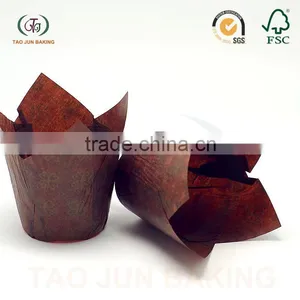 Greaseproof Paper Tulip Cake Tool Holder Cupcake Wrapper thumbnail-4