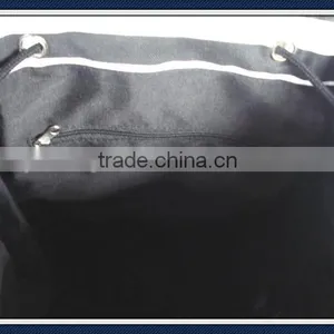 Printed Canvas Backpack Bag With pu Trim thumbnail-4