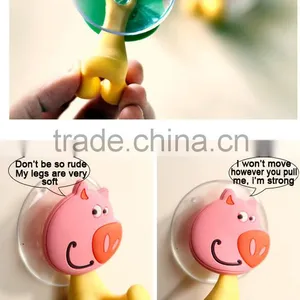 5pcs/lot Ultra Cute Cartoon Sucker Toothbrush Holder / Suction Hooks 19001 thumbnail-2