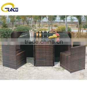 Granco KAL590 Wicker Rattan Dining Set thumbnail-1