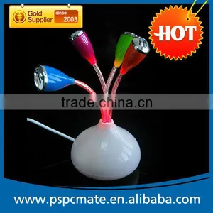 Flower Vase Usb 2.0 Hub,4 Port Usb Hub With Status Led Light in Flower Vase Shape Hub thumbnail-1