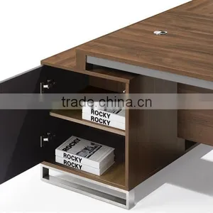 (MFC)DT-14 Knock-down Stainless Steel Fram Executive Office Desk thumbnail-2