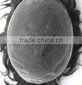 Full Fine Mono Base Toupee Indian Hair Replacement thumbnail-1