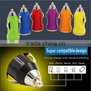 Factory Directly Offer Mini Car Charger 5V 1A One Port for Iphone Samsung HTC,Cool Rocket Head Auto Power Adapter Charging Plug thumbnail-3