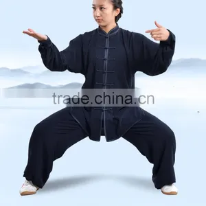 Custom Made Tai Chi Suits Cotton Silk Wu Shu Clothes Kung Fu Uniform Morning Exercise Martial Arts Performance Wear thumbnail-1