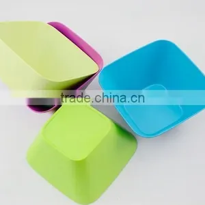 Bamboo Fiber Salad Square Bowl thumbnail-5